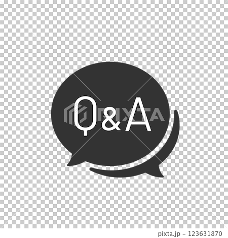 Q&Aアイコン よくある質問・FAQ・ヘルプサポート・問い合わせ 123631870