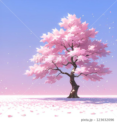 桜のある風景 123632096