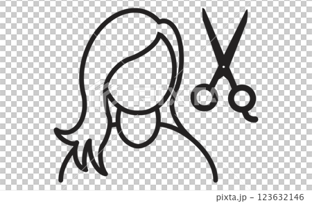 Hairdresser icons Haircut and styling symbols Hairdresser icons Haircut and styling symbols 123632146