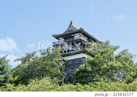 福井県坂井市 日本100名城 快晴の丸岡城天守 福井県坂井市 日本100名城 快晴の丸岡城天守 123632177
