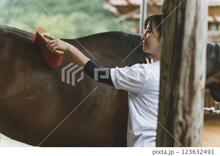 involved with horses involved with horses 123632491