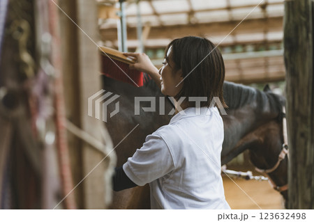 involved with horses 123632498