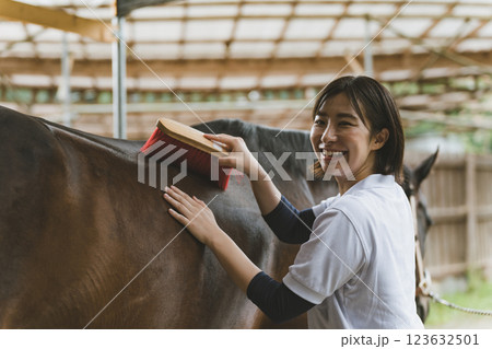 involved with horses 123632501