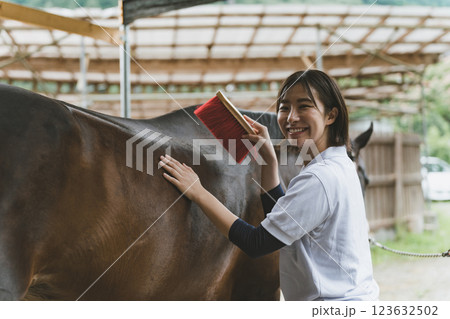 involved with horses 123632502