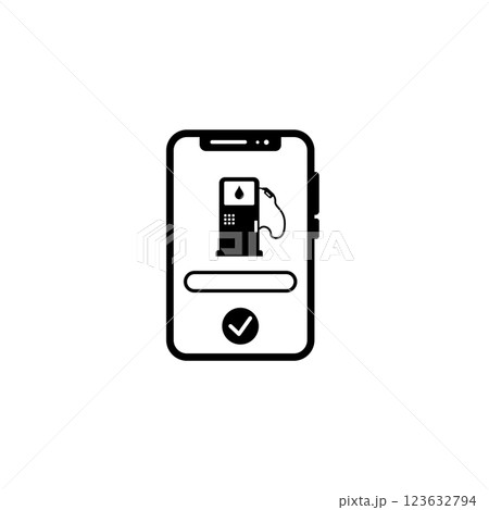 Black and white smartphone 123632794