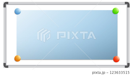 Colorful Magnetic Whiteboard Illustration 123633515