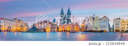 Old town Prague city skyline, cityscape of the Czech Republic 123634649