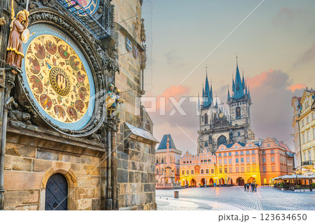 Old town Prague city skyline, cityscape of the Czech Republic Old town Prague city skyline, cityscape of the Czech Republic 123634650