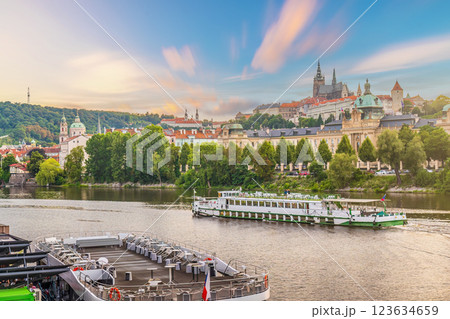 Old town Prague city skyline, cityscape of the Czech Republic 123634659