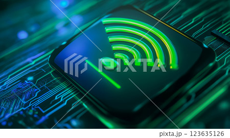 次世代ワイヤレス通信テクノロジーイメージ 123635126