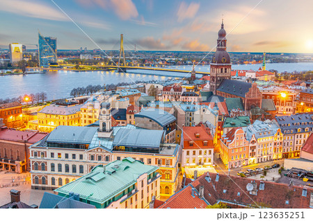 Old Town Riga city skyline, cityscape of Latvia Old Town Riga city skyline, cityscape of Latvia 123635251