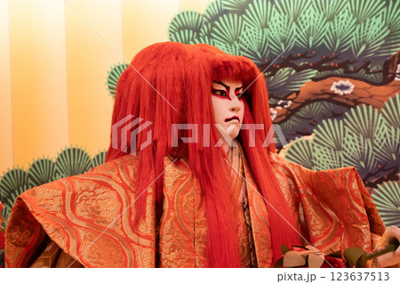 歌舞伎 人形 123637513