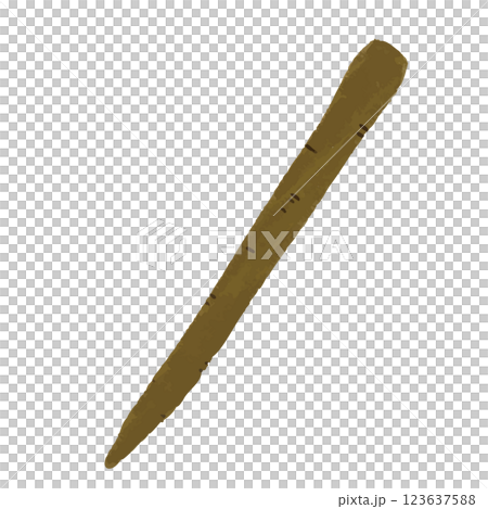 牛蒡的簡單手繪彩色插圖 123637588
