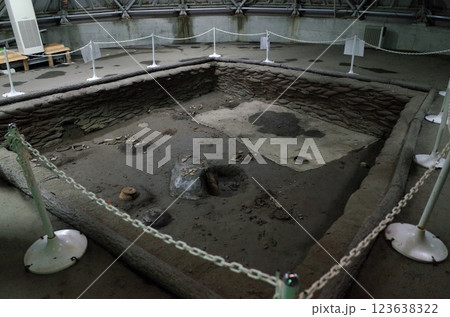 発掘現場の展示風景_青森 123638322