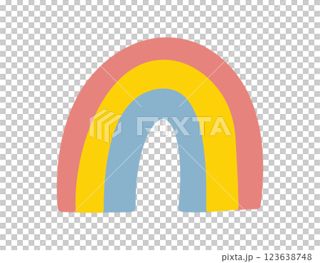 Rainbow / Vector hand-drawn illustration 123638748