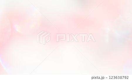 ふわふわ玉ボケグラデーションのピンク色の背景素材　かわいいパステルカラー壁紙 123638792