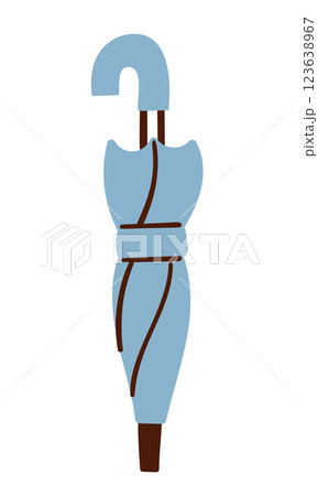 閉じた傘/ベクター手書きイラスト 閉じた傘/ベクター手書きイラスト 123638967