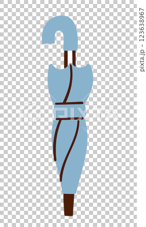 閉じた傘/ベクター手書きイラスト 閉じた傘/ベクター手書きイラスト 123638967