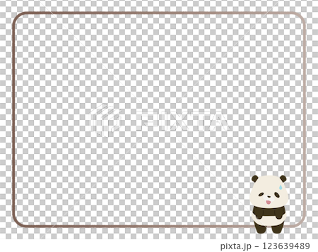 微笑熊貓相框 微笑熊貓相框 123639489