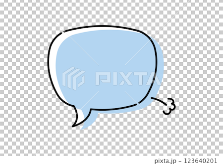 Speech bubble message 123640201