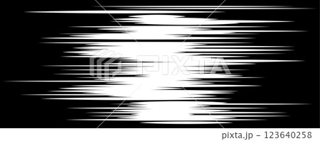 Monochrome Horizontal Brush Stroke Pattern Illustration 123640258