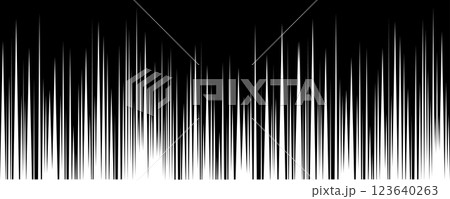 Abstract Monochrome Soundwave Pattern Illustration 123640263