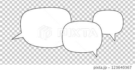 ふきだし メッセージ ふきだし メッセージ 123640367
