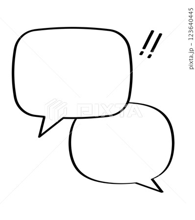ふきだし メッセージ ふきだし メッセージ 123640445