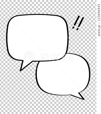 ふきだし メッセージ ふきだし メッセージ 123640445