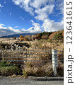 富士山と秋の風景 123641615