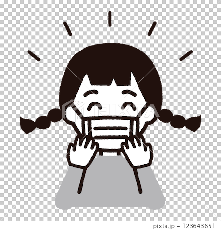 戴面具的女孩：灰色 123643651