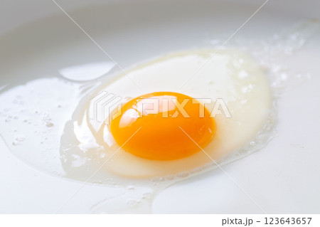 目玉焼きの調理 123643657