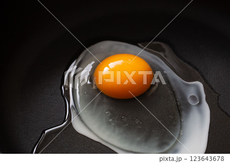 目玉焼きの調理 123643678