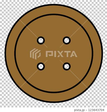 Illustration of a four-hole button 123643704
