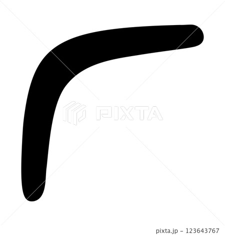 Boomerang in Motion The Art of Returning Flight Precision 123643767