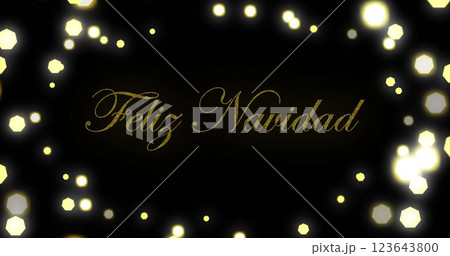 Image of lens flares around feliz navidad text over black background Image of lens flares around feliz navidad text over black background 123643800