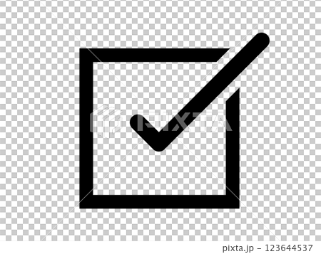 Simple checkmark icon 123644537
