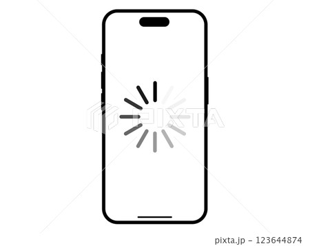 ローディング（ロード中）のスマホ 123644874