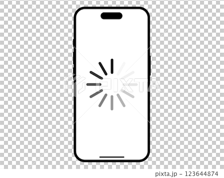 ローディング（ロード中）のスマホ 123644874