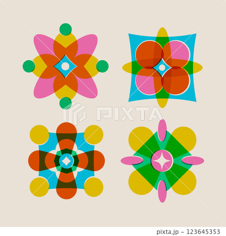 Flat design risograph element collection Flat design risograph element collection 123645353