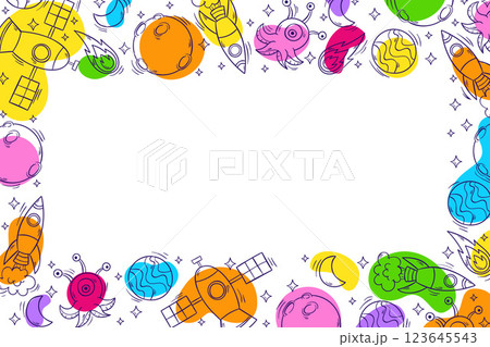 Colorful universe background 123645543
