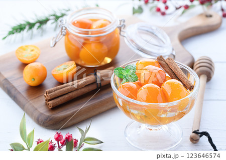 金柑のコンポート 123646574