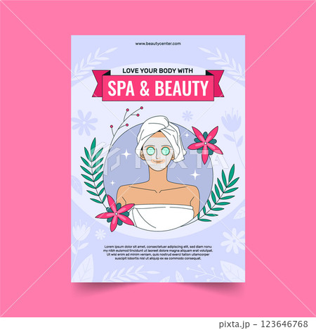 Spa poster design template 123646768