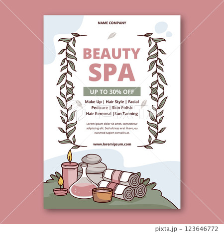Spa poster design template 123646772