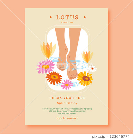 Spa poster design template 123646774
