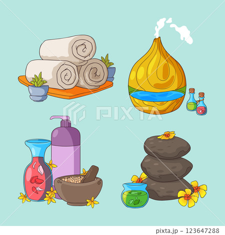 Wellness elements design 123647288
