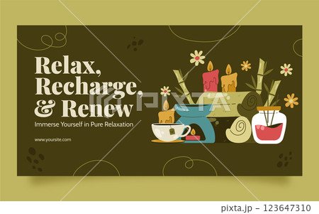 Hand drawn spa care facebook post Hand drawn spa care facebook post 123647310