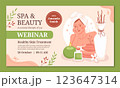 Spa treatment  webinar template 123647314