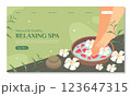 Spa treatment  landing page template 123647315