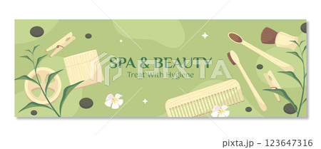Spa treatment twitter header 123647316